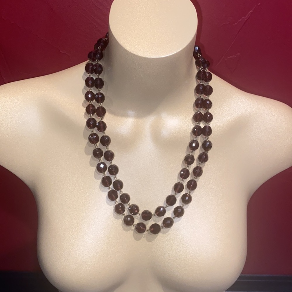 Gorgeous beaded long Necklace with clasp - Picture 4 of 7